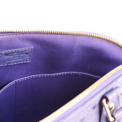 Louis Vuitton Purple Ostrich Alma PM