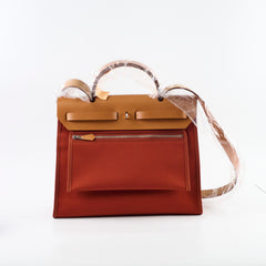 Hermes Herbag Zip 31 Brick Red/Brown - Stamp C (2018)
