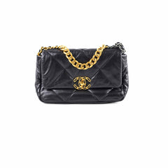 Chanel 19 Small Goatskin Black