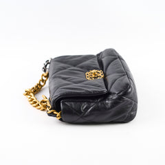 Chanel 19 Small Goatskin Black