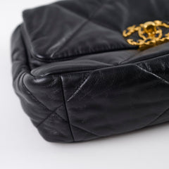 Chanel 19 Small Goatskin Black