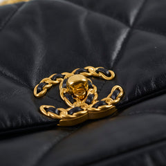 Chanel 19 Small Goatskin Black