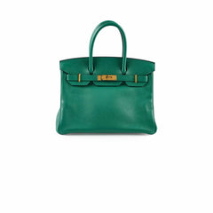 Hermes Birkin 30 Vert Vertigo GHW Evercolor C Stamp