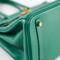 Hermes Birkin 30 Vert Vertigo GHW Evercolor C Stamp
