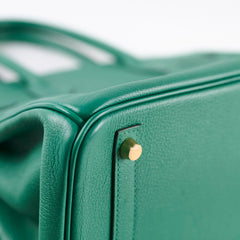 Hermes Birkin 30 Vert Vertigo GHW Evercolor C Stamp