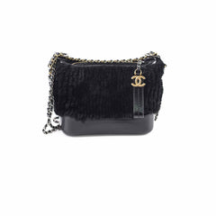 Chanel Gabrielle Small Mongolian Lamb Shearling Black