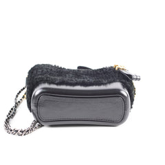 Chanel Gabrielle Small Mongolian Lamb Shearling Black