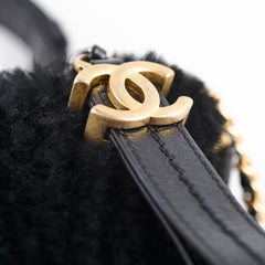 Chanel Gabrielle Small Mongolian Lamb Shearling Black