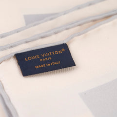 Louis Vuitton Monogram Silhouette Square 90 Silk Scarf Grey