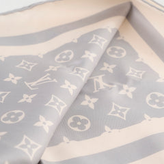 Louis Vuitton Monogram Silhouette Square 90 Silk Scarf Grey