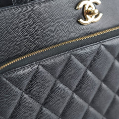 Chanel Business Affinity Tote Bag Black Caviar
