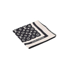 Louis Vuitton Monogram Silhouette Square 90 Silk Scarf Black