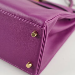 Hermes Kelly 28 Anemone Evercolor GHW D Stamp