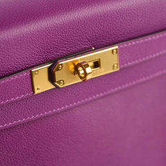 Hermes Kelly 28 Anemone Evercolor GHW D Stamp