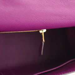 Hermes Kelly 28 Anemone Evercolor GHW D Stamp