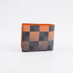 Louis Vuitton Multiple Wallet Damier Graphite Orange
