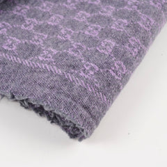 Gucci GG Supreme Wool Scarf Purple
