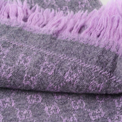 Gucci GG Supreme Wool Scarf Purple