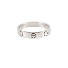 Cartier Love Ring Small Model White Gold Size 53