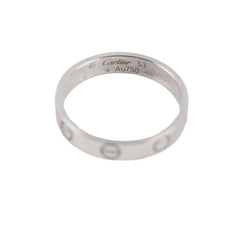 Cartier Love Ring Small Model White Gold Size 53