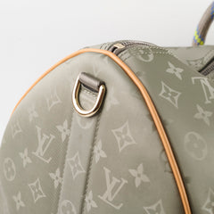 Louis Vuitton Monogram Titanium Keepall Bandoulière 50 Limited Edition