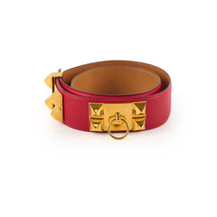 Hermes Collier de Chien 50 Red 85cm