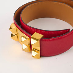 Hermes Collier de Chien 50 Red 85cm