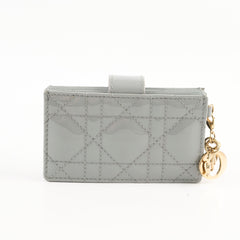 Christian Dior 5 Gusset Card Holder Blue