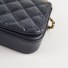 Chanel Nailed CC Full Flap Navy Flap Bag