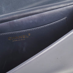 Chanel Nailed CC Full Flap Navy Flap Bag