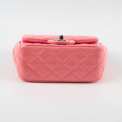 Chanel Mini Square Flap Patent Pink