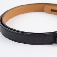 Kelly 18 Belt Black, Rose Gold HW