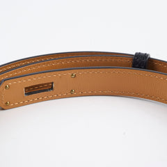 Kelly 18 Belt Black, Rose Gold HW