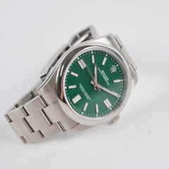Rolex Oyster Perpetual 41MM Green Dial 124300 2022