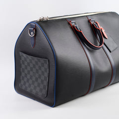 Louis Vuitton Epi x Damier Graphite Keepall Bandouliere 50 Black