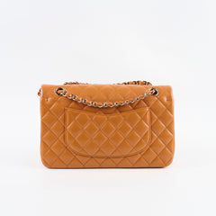 Chanel Medium Classic Flap Caramel Brown Caviar Light Gold HW