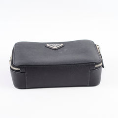 Prada Brisque Saffiano Crossbody Black