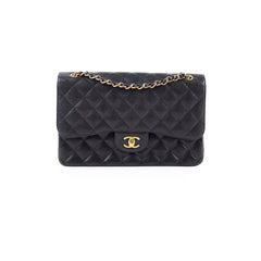 Chanel Double Flap Jumbo Black Caviar GHW
