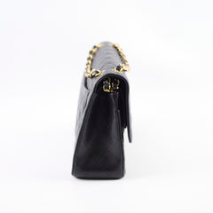 Chanel Double Flap Jumbo Black Caviar GHW