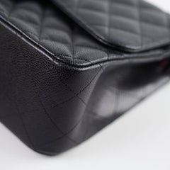 Chanel Double Flap Jumbo Black Caviar GHW