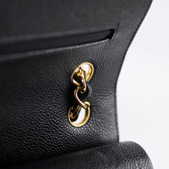 Chanel Double Flap Jumbo Black Caviar GHW