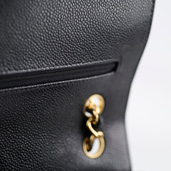 Chanel Double Flap Jumbo Black Caviar GHW