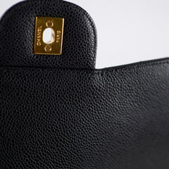 Chanel Double Flap Jumbo Black Caviar GHW