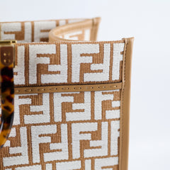 Fendi Sunshine Medium Rafia Beige / White