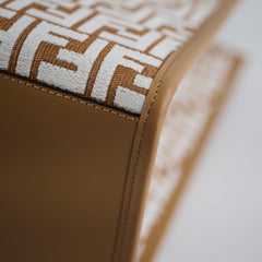 Fendi Sunshine Medium Rafia Beige / White