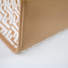 Fendi Sunshine Medium Rafia Beige / White