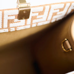 Fendi Sunshine Medium Rafia Beige / White