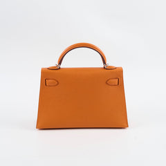 Hermes Kelly Epsom 93 Orange - Stamp K