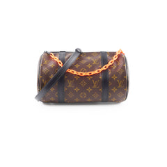 Louis Vuitton Solar Ray Papillon Monogram Messenger with Orange Chain Strap