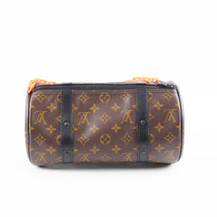 Louis Vuitton Solar Ray Papillon Monogram Messenger with Orange Chain Strap
